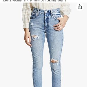 Levis Women’s 501S Premium Skinny Jeans